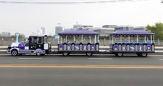 New Design 42 Seats Large Amusement Park Train Made by Carnee Rides