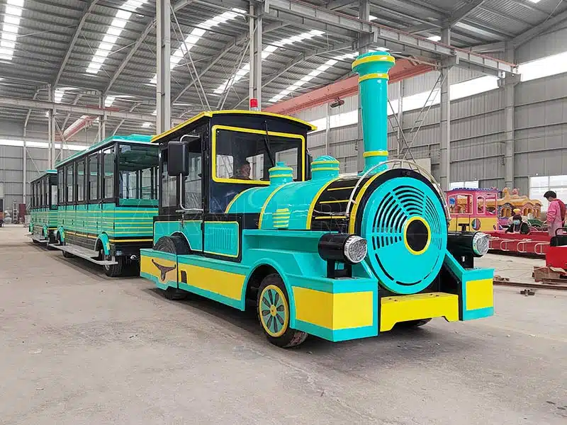 12 Inch Train 58 Seats Eco Friendly Trackless Tourist Train For Sale | Factory Direct