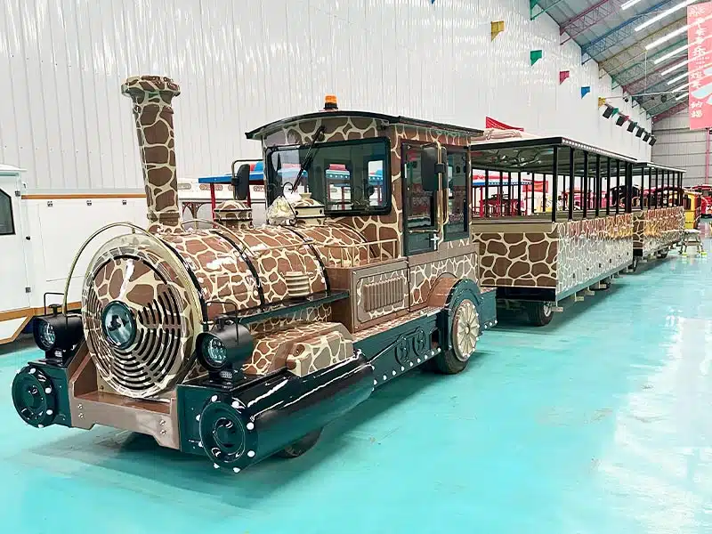 72 Seats Giraffe-Themed Gas Trackless Train