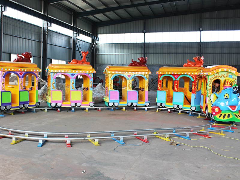 Electric Kids Track Train Ride For Sale | 14 Seats | FRP | Factory Price