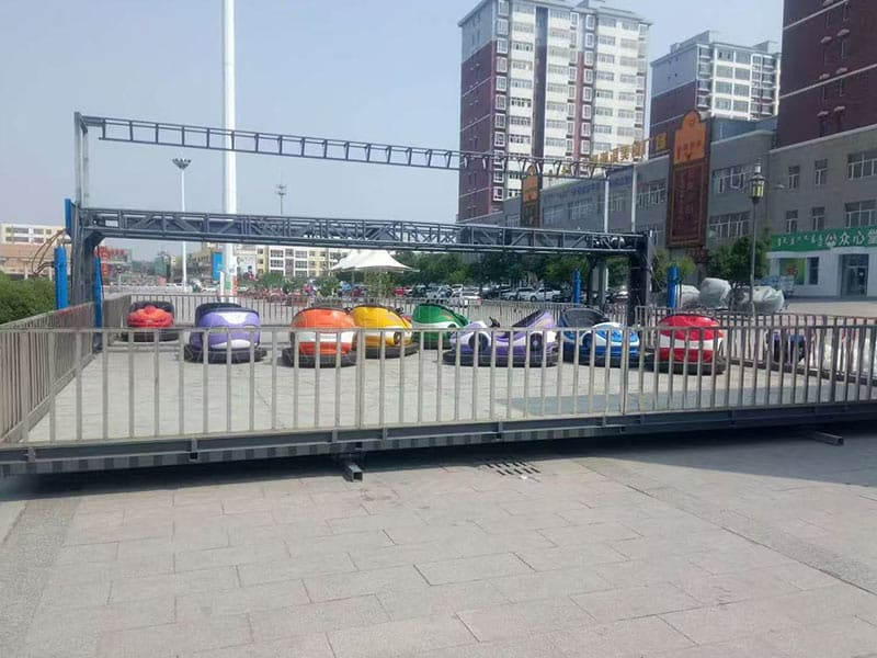 Nice Mobile Amusement Park Bumper Cars on Trailer for Play Ground