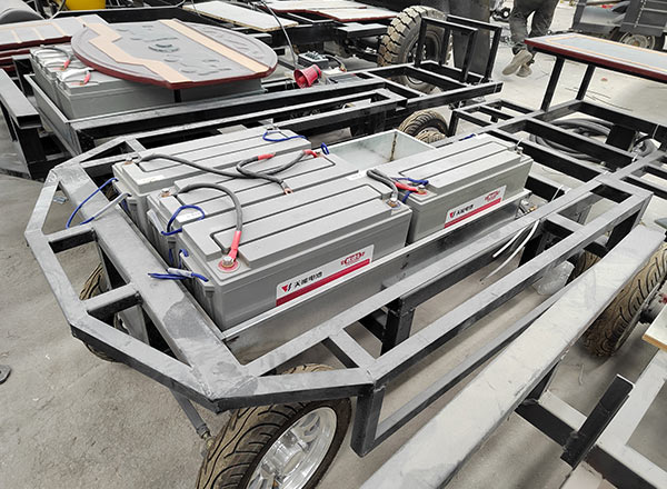 Batterie au lithium pour train touristique sans rail, alimentant efficacement les trains électriques des grands parcs d'attractions