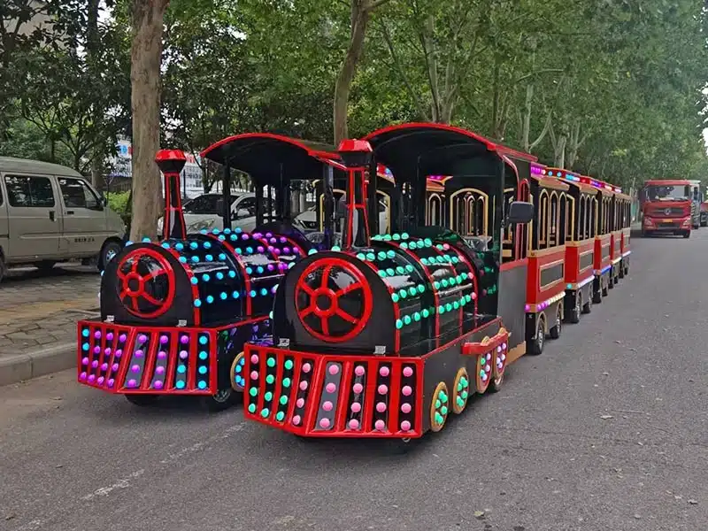 11 Units of 16-Seat Vintage Trackless Trains Exported to Mexico